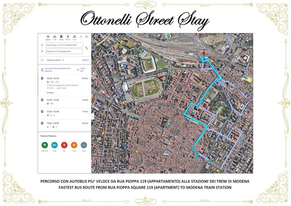 Ottonelli Street Stay- Wifi Fibra Free Tra Storchi & Centro Storico Módena Exterior foto